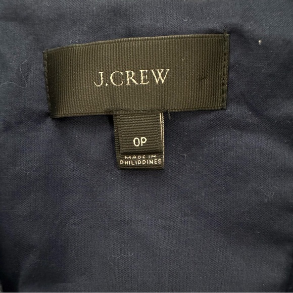 J. Crew Women’s Sz Petite 0P Blue Linen Cotton Blazer Jacket Classic One Button - Picture 7 of 12